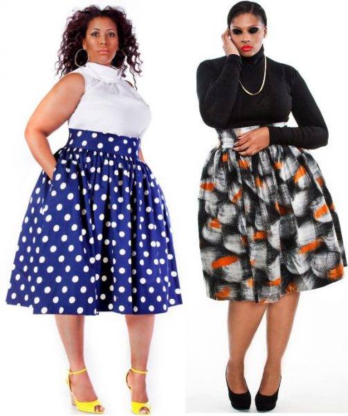 Юбки для полных ног