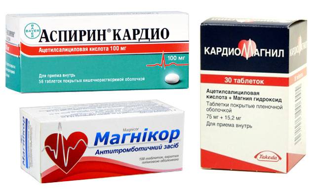 препараты, содержащие аспирин