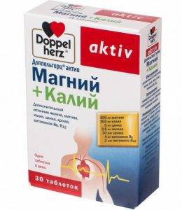 Лекарственный препарат Магний и калий