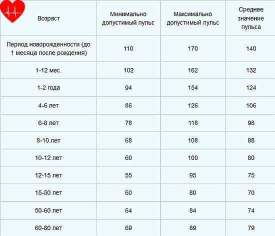 Сколько ударов в минуту сердцебиение